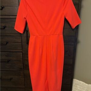 Elegant Coral sheath dress